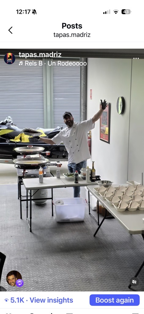 Tapas Madriz — event setup